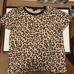 JCrew leopard print tee!